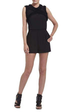 BCBGMAXAZRIA Lexxi Sleeveless Ruffle - Trim Romper - Runway Catalog