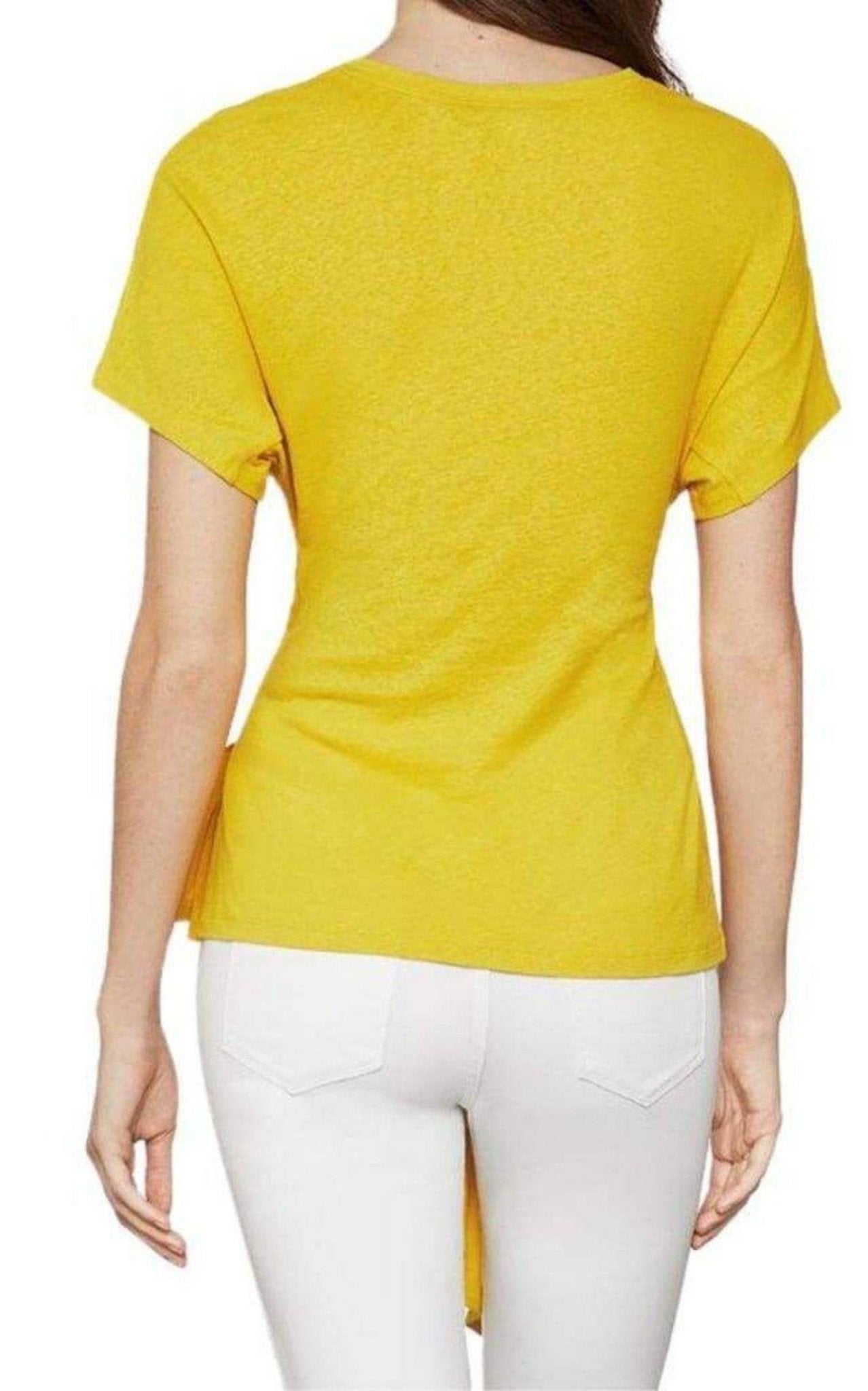 BCBGMAXAZRIA Top cruzado de jersey de lino - Catálogo de pasarela