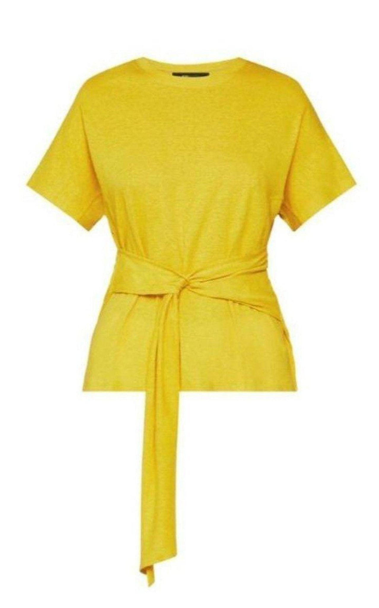 BCBGMAXAZRIA Top cruzado de jersey de lino - Catálogo de pasarela