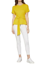 BCBGMAXAZRIA Linen Jersey Wrap Top - Runway Catalog