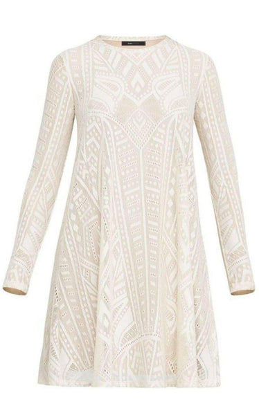 BCBGMAXAZRIA Long-Sleeve Lace Dress  Runway Catalog