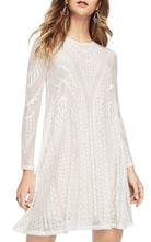 BCBGMAXAZRIA Long - Sleeve Lace Dress - Runway Catalog