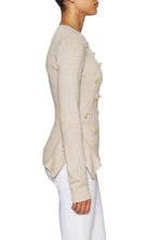 BCBGMAXAZRIA Loretta Beaded Cashmere Blend Pullover - Runway Catalog