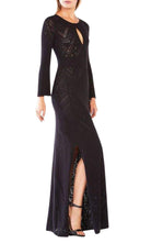 BCBGMAXAZRIA Loryn Cutout Pointelle Maxi Dress - Runway Catalog