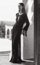 BCBGMAXAZRIA Loryn Cutout Pointelle Maxi Dress - Runway Catalog