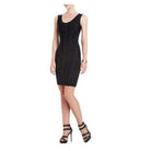 BCBGMAXAZRIA Makenna Black BodyCon Sheet Dress - Runway Catalog