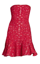 BCBGMAXAZRIA Marina Strapless Ruffle - Hem Dress - Runway Catalog