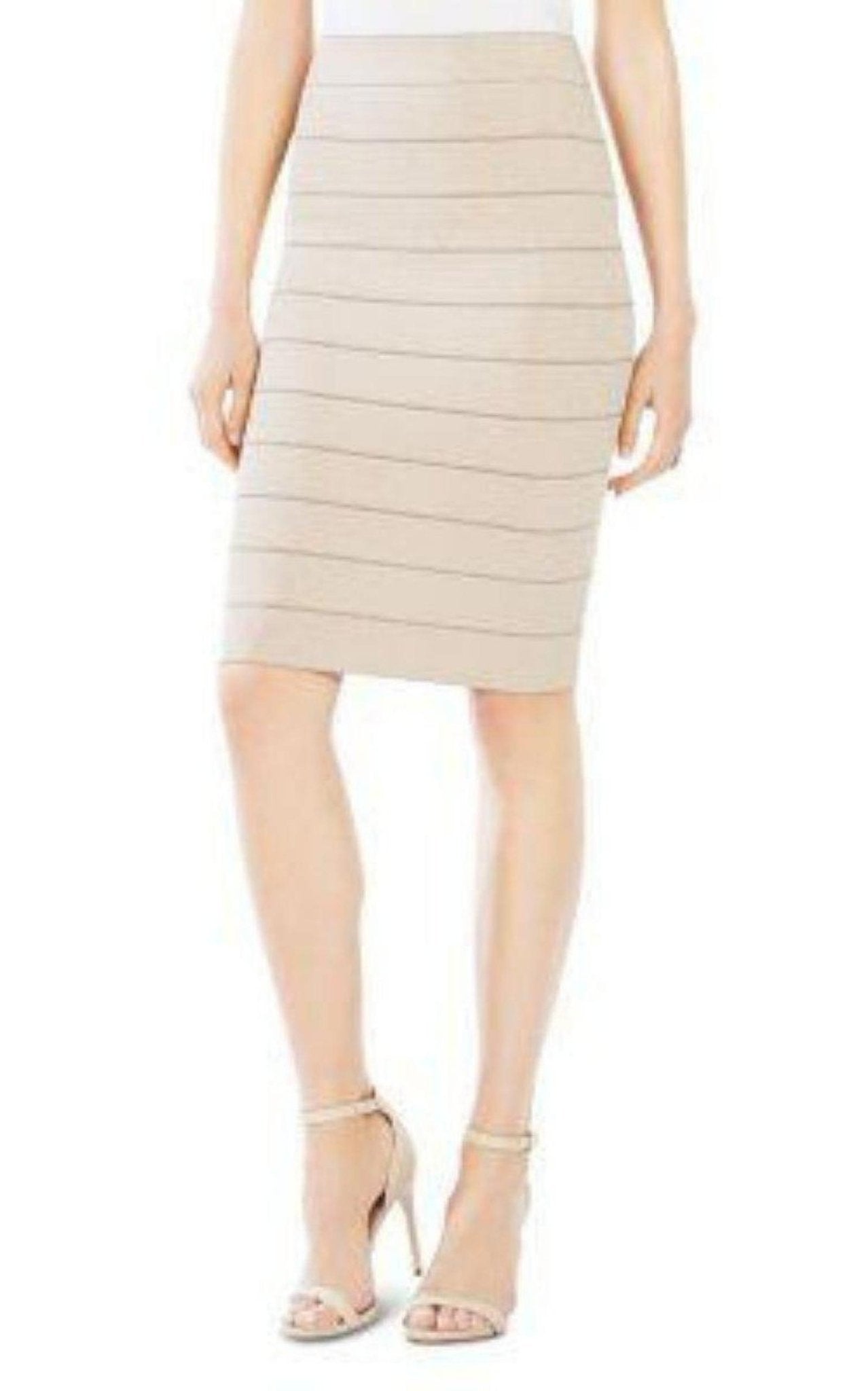 BCBGMAXAZRIA Metallic Bandage Bodycon Skirt - Runway Catalog