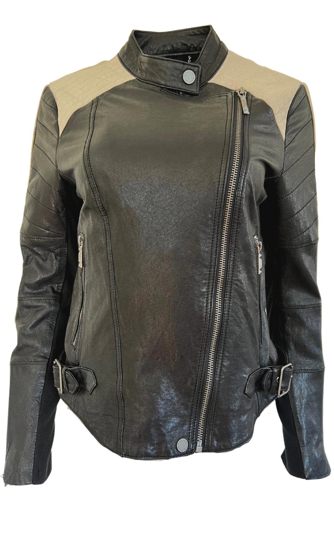 BCBGMAXAZRIA Moto Leather Jacket - Runway Catalog