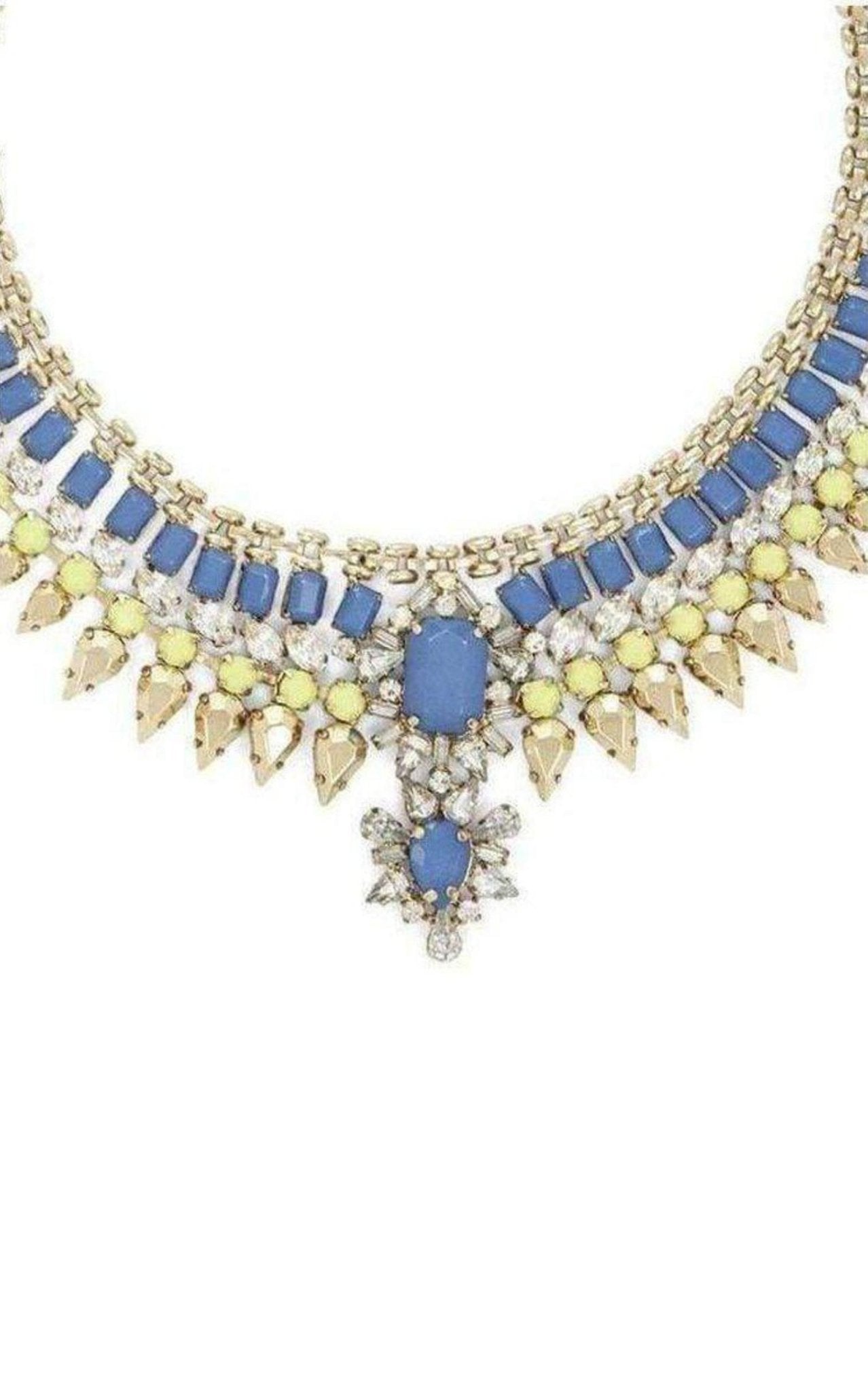 BCBGMAXAZRIA Natural Stone Spike Necklace - Runway Catalog