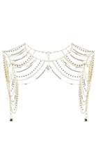 BCBGMAXAZRIA Novelty Gold Chain Shoulder Piece - Runway Catalog