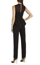 BCBGMAXAZRIA Oliana Black Bustier Pantsuit - Runway Catalog