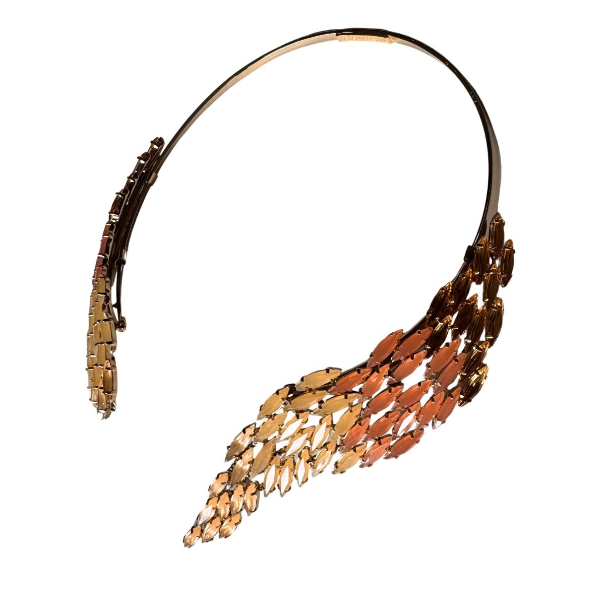 BCBGMAXAZRIA Ombre Stone Collar Necklace - Runway Catalog