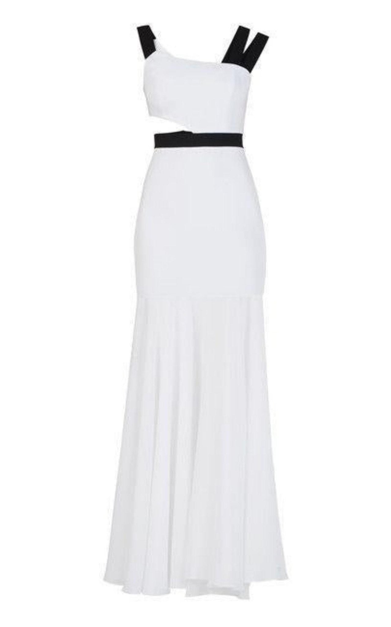 BCBGMAXAZRIA One Shoulder Cutout Waist Gown - Runway Catalog