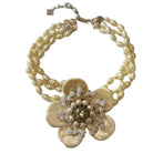 BCBGMAXAZRIA Pearl Flower Necklace - Runway Catalog