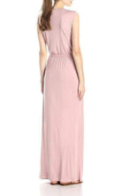 BCBGMAXAZRIA Pink Mylie Front Slit Long Dress - Runway Catalog