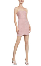 BCBGMAXAZRIA Pinstriped Bustier Dress - Runway Catalog