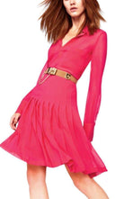 BCBGMAXAZRIA Pleated Chiffon Skirt - Runway Catalog