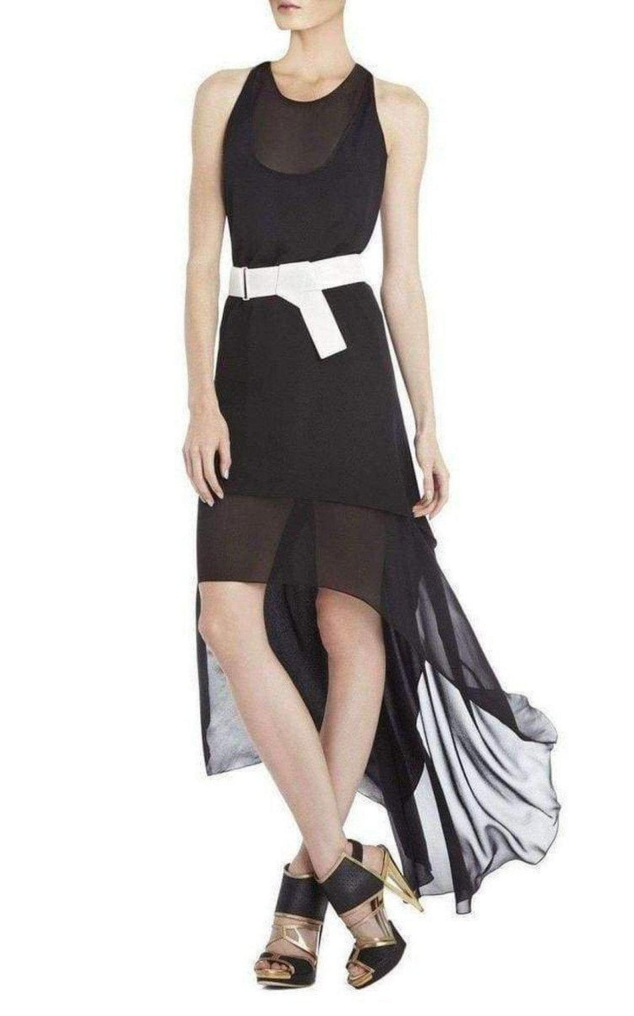 BCBGMAXAZRIA Rasha Black Halter Dress - Runway Catalog