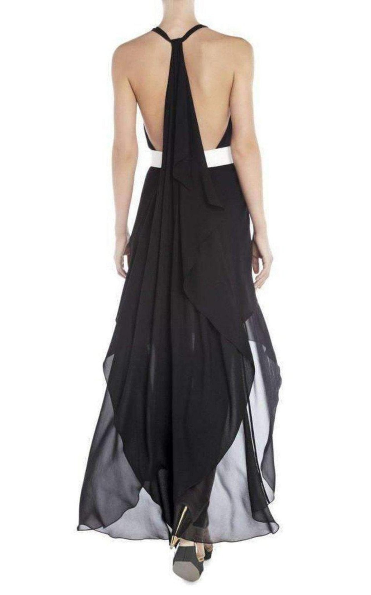 BCBGMAXAZRIA Rasha Black Halter Dress - Runway Catalog