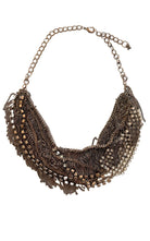 BCBGMAXAZRIA Rhinestone Fringe Necklace - Runway Catalog