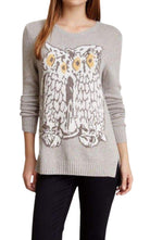 BCBGMAXAZRIA Rooney Graphic Long Sleeve Sweater - Runway Catalog