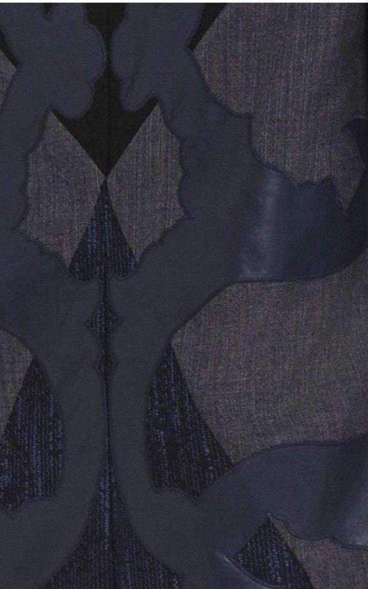 BCBGMAXAZRIA Runway Blue Faux Leather Patch Luella Tunic Dress - Runway Catalog