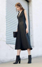 BCBGMAXAZRIA Runway Jacelyn Black V - Neck Dress - Runway Catalog