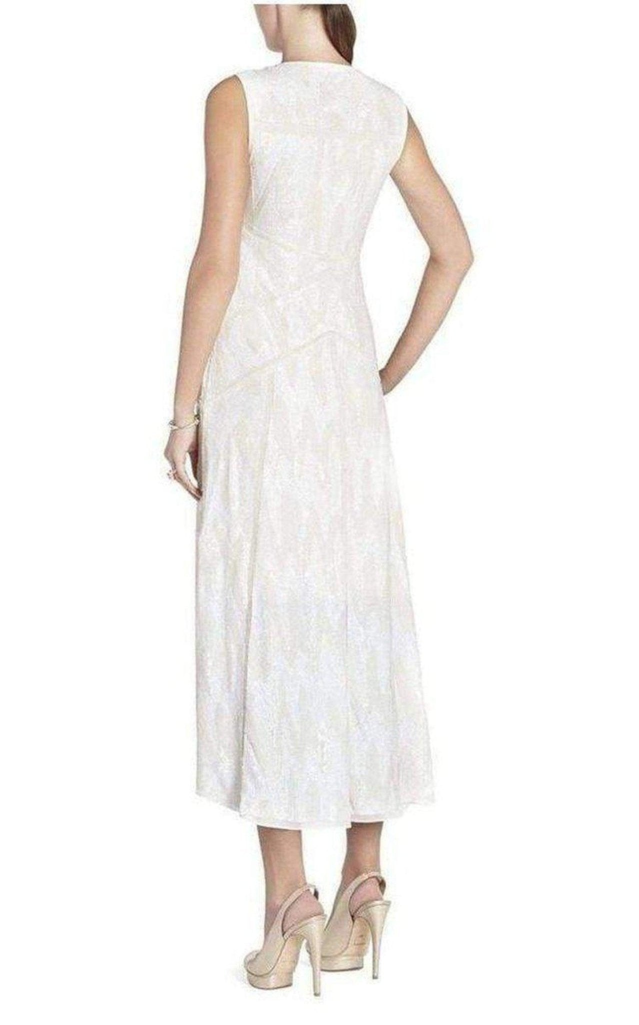 BCBGMAXAZRIA Salma Kleid mit tiefem V-Ausschnitt und Paillettenbesatz WJB6W112 - 1O6 - Laufsteg-Katalog