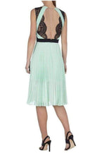 BCBGMAXAZRIA Scalloped Edge Pleated Dress - Runway Catalog