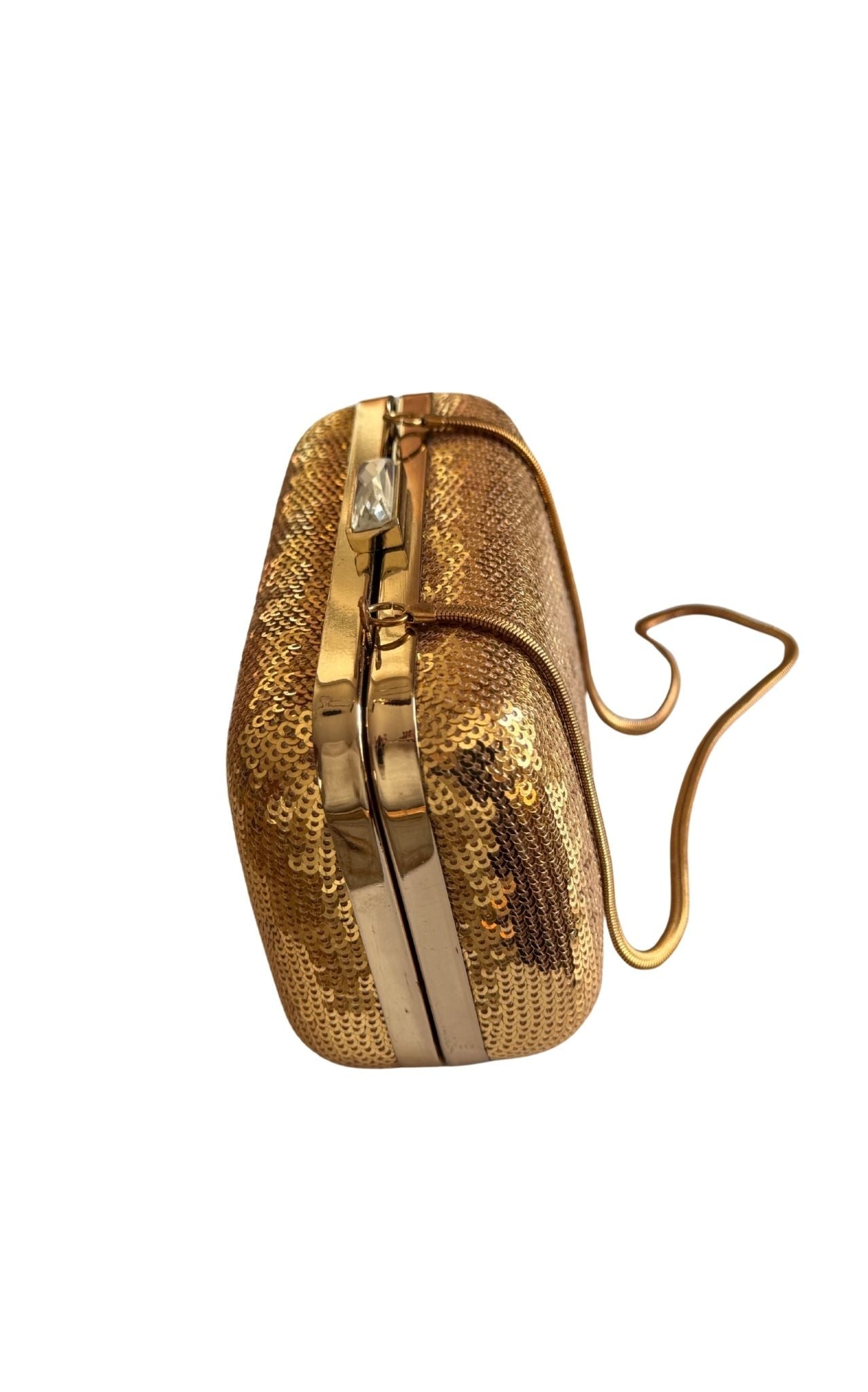 BCBGMaxAzria Gold Sequin Clutch - Express Shipping