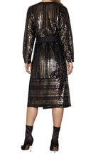 BCBGMAXAZRIA Sequin Wrap Dress - Runway Catalog
