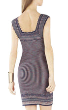 BCBGMAXAZRIA Sheina Jacquard Square Neck Dress - Runway Catalog