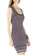 BCBGMAXAZRIA Sheina Jacquard Square Neck Dress - Runway Catalog