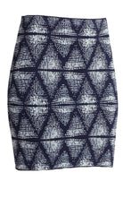 BCBGMAXAZRIA Simone Abstract Tribal Print Skirt - Runway Catalog