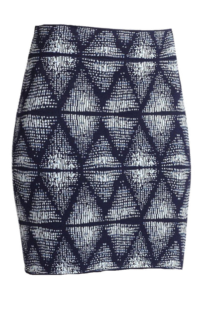 BCBGMAXAZRIA Simone Abstract Tribal Print Skirt - Runway Catalog