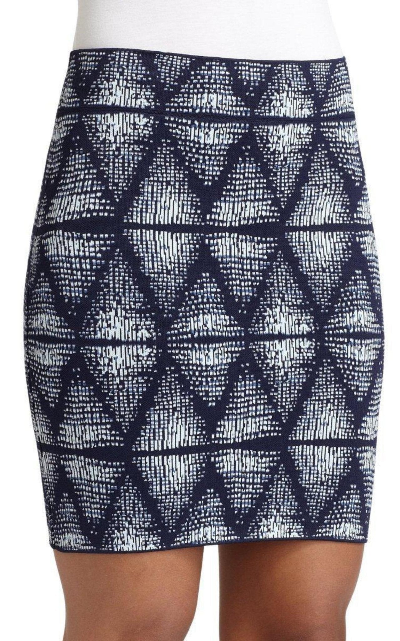 BCBGMAXAZRIA Simone Abstract Tribal Print Skirt - Runway Catalog