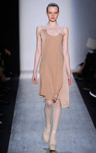 BCBGMAXAZRIA Sleeveless Pleated Contrast - Tulle Dress - Runway Catalog