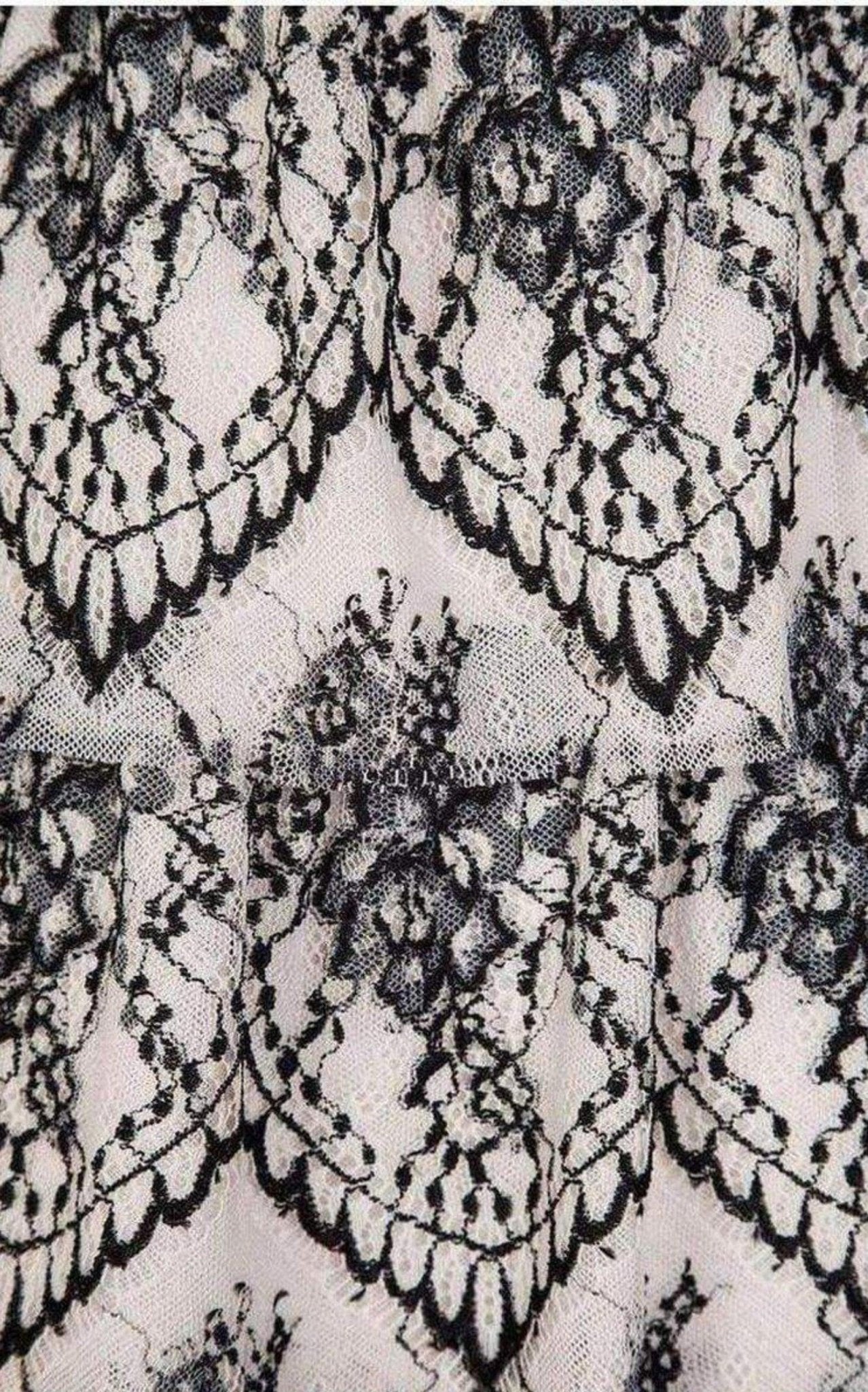 BCBGMAXAZRIA Sleeveless Scalloped Lace Dress - Runway Catalog