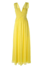 BCBGMAXAZRIA Sleeveless Yellow Gown - Runway Catalog