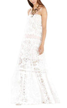 BCBGMAXAZRIA Strapless Bottom Ruffle Cotton Gown - Runway Catalog
