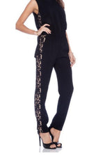 BCBGMAXAZRIA Victorya Lace Side Paneles Jumpsuit - Runway Catalog