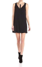 BCBGMAXAZRIA Viviene V - Neck with Rope Trim Dress - Runway Catalog