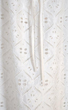 BCBGMAXAZRIA White Cotton Eyelet Top - Runway Catalog
