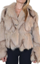 BCBGMAXAZRIA White Fox Coat - Runway Catalog