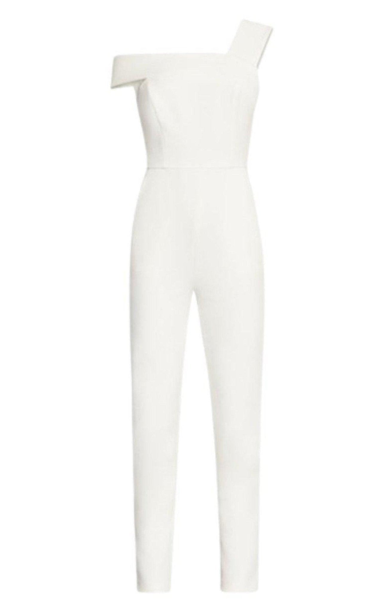 BCBGMAXAZRIA White Haida One-shoulder Jumpsuit – Runway Catalog