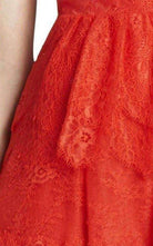 BCBGMAXAZRIA Willa Bright Poppy Lace Cocktail Dress - Runway Catalog