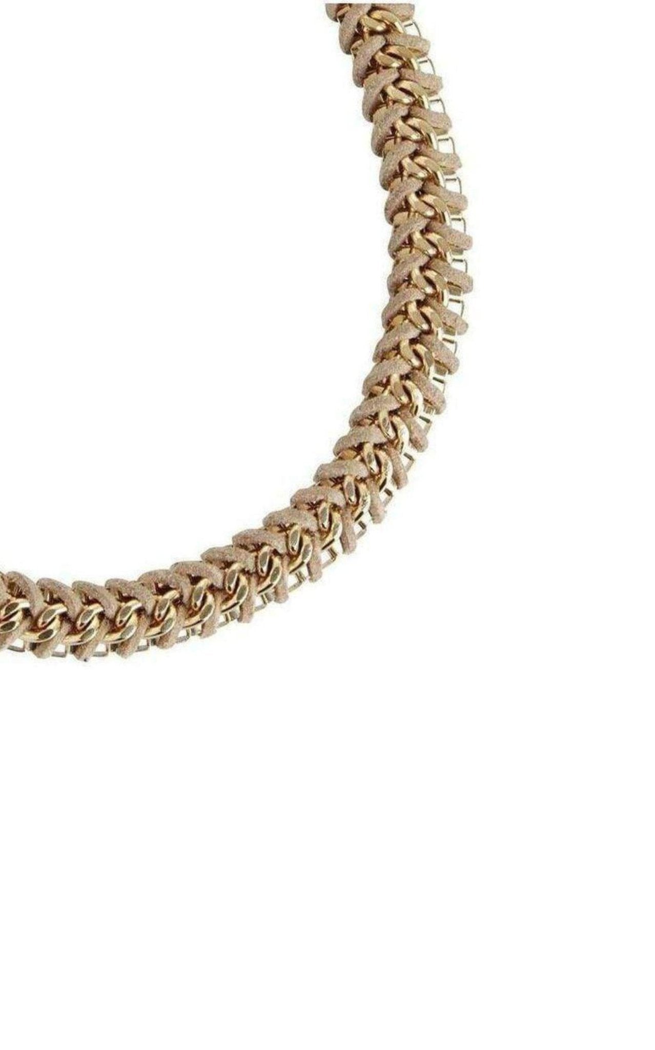 BCBGMAXAZRIA Woven Box Chain Necklace