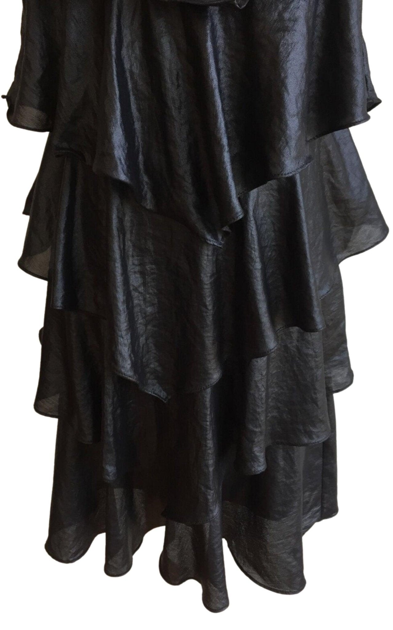 BCBGMAXAZRIA Woven Tiered Lace Dress - Runway Catalog