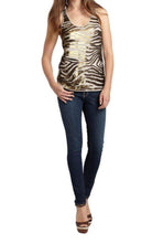 BCBGMAXAZRIA Zebra Sequined Tank Top - Runway Catalog